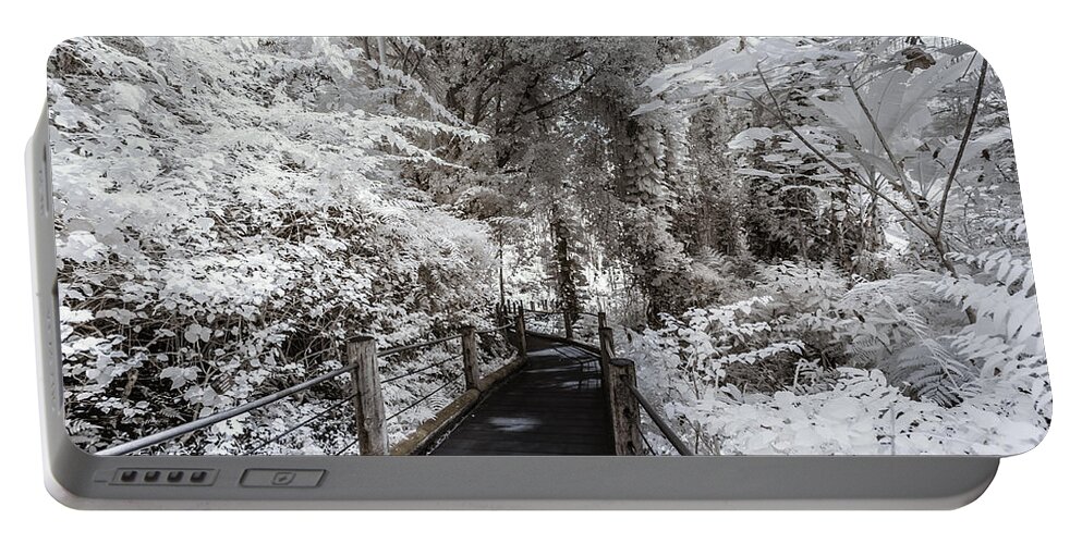 720 Nm Portable Battery Charger featuring the photograph Walking Into the Infrared Jungle 1 by Jason Chu