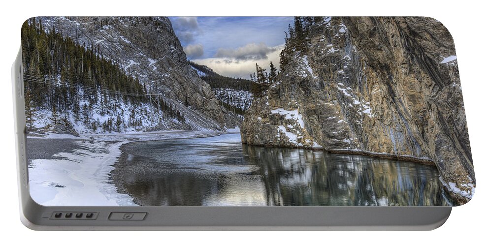 Banff Portable Battery Charger featuring the photograph Walking Through Wonderland by Evelina Kremsdorf