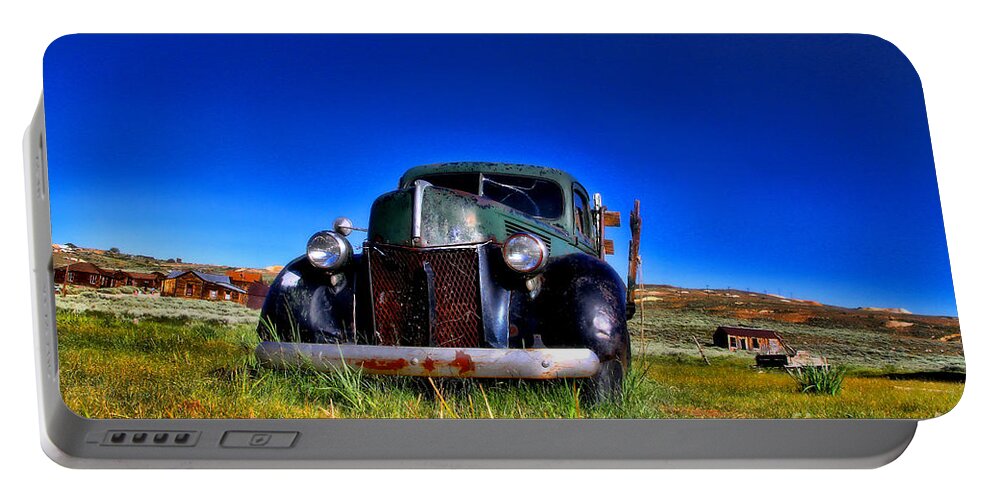 Truck Portable Battery Charger featuring the photograph Wanna Ride - Bodie Ghost Town By Diana Sainz by Diana Raquel Sainz
