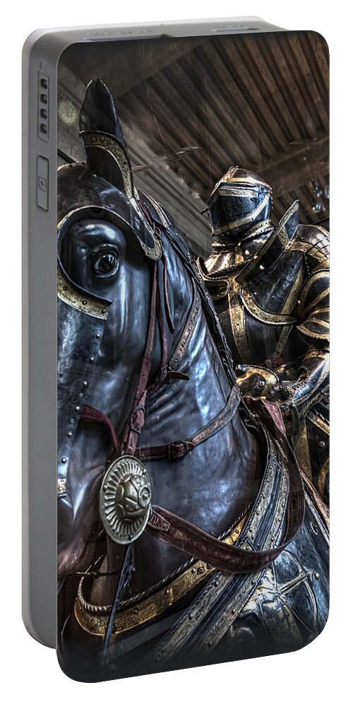 Arch Portable Battery Charger featuring the photograph War Horse by Evie Carrier