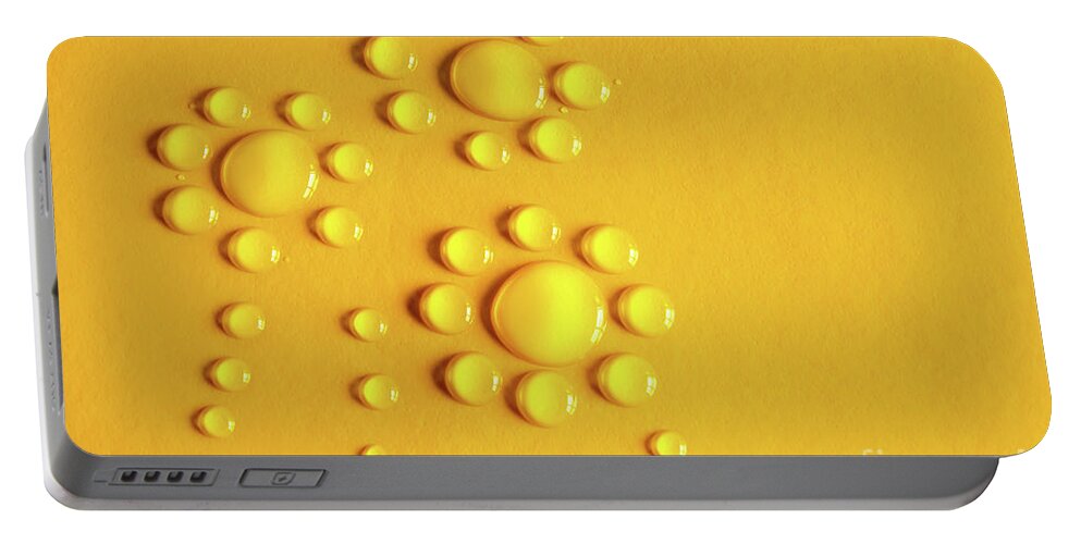 Abstract Portable Battery Charger featuring the photograph Water Flowers by Carlos Caetano