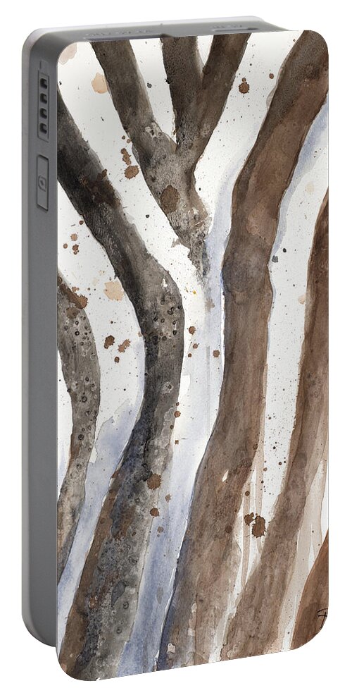 Watercolor Portable Battery Charger featuring the digital art Watercolor Animal Skin II by Patricia Pinto
