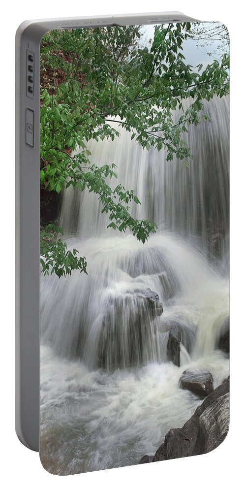 Tim Fitzharris Portable Battery Charger featuring the photograph Waterfall Tanyard Creek Bella Vista by Tim Fitzharris