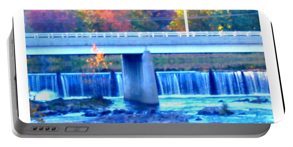 Fall Portable Battery Charger featuring the photograph Waterfalls by Rebecca Malo