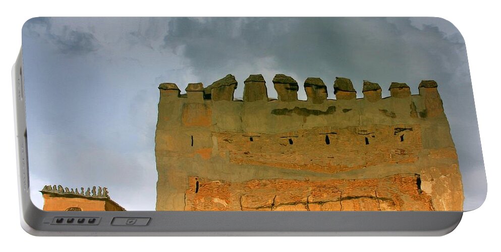 Color Portable Battery Charger featuring the photograph Watery Alhambra by Rick Locke - Out of the Corner of My Eye