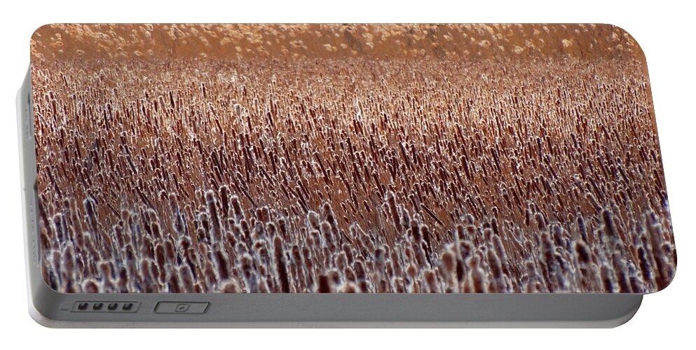 Reeds Portable Battery Charger featuring the photograph Waves of Nature by David T Wilkinson