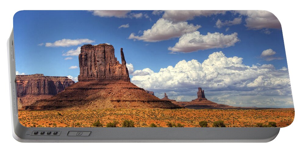 Monument Valley Portable Battery Charger featuring the photograph West Mitten by Saija Lehtonen