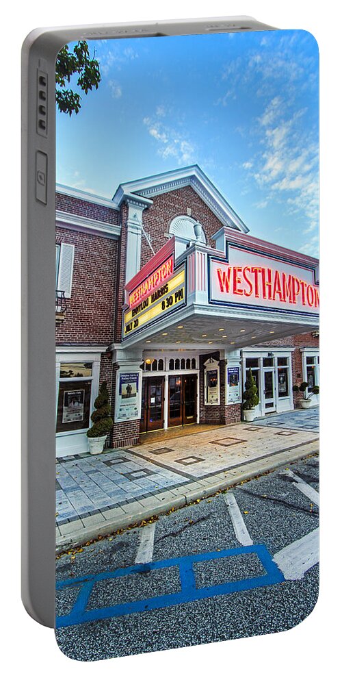 Westhampton Portable Battery Charger featuring the photograph Westhampton Beach Performing Arts Center by Robert Seifert