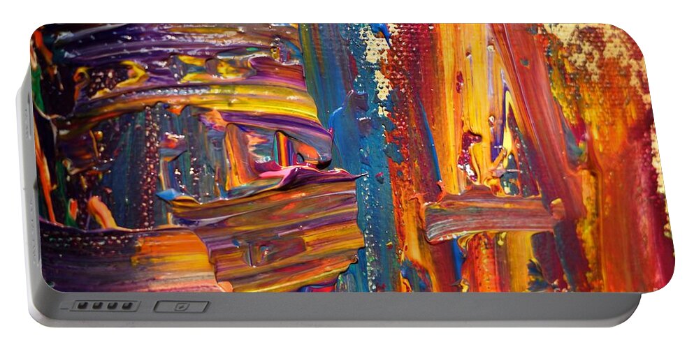 Paint Portable Battery Charger featuring the photograph Wet Paint 103 by Jacqueline Athmann