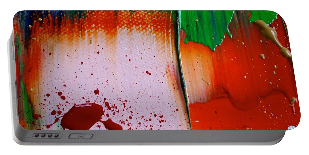 Paint Portable Battery Charger featuring the photograph Wet Paint 116 by Jacqueline Athmann