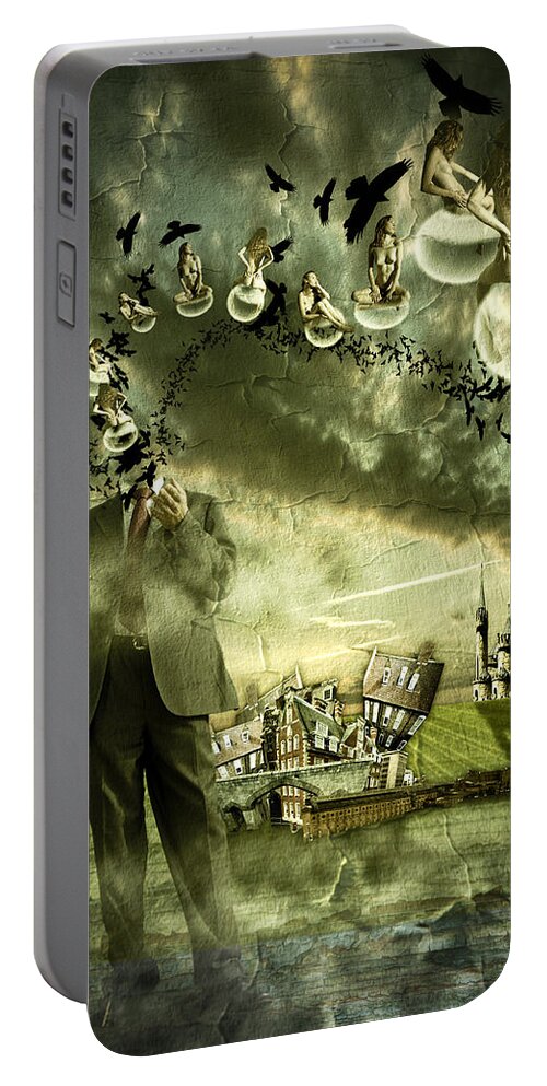 Art Portable Battery Charger featuring the photograph What are you thinking by Nathan Wright