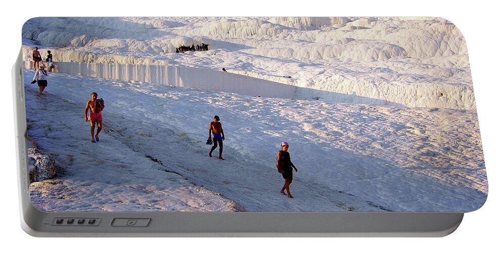 Pamukkale Portable Battery Charger featuring the photograph What is Wrong in This Picture by Zafer Gurel