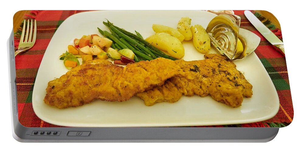 Wiener Portable Battery Charger featuring the photograph Wiener Schnitzel by Louise Heusinkveld