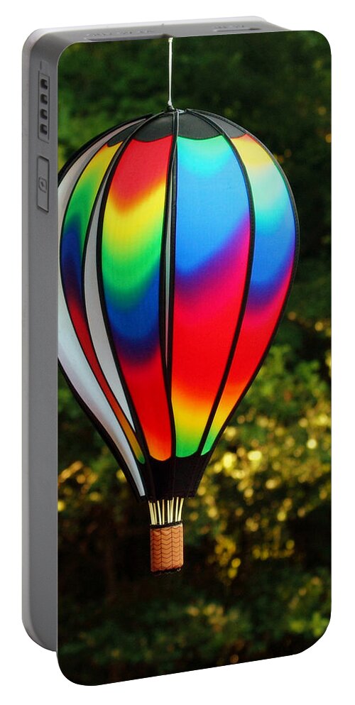 Wind Portable Battery Charger featuring the photograph Wind Catcher Balloon by Farol Tomson