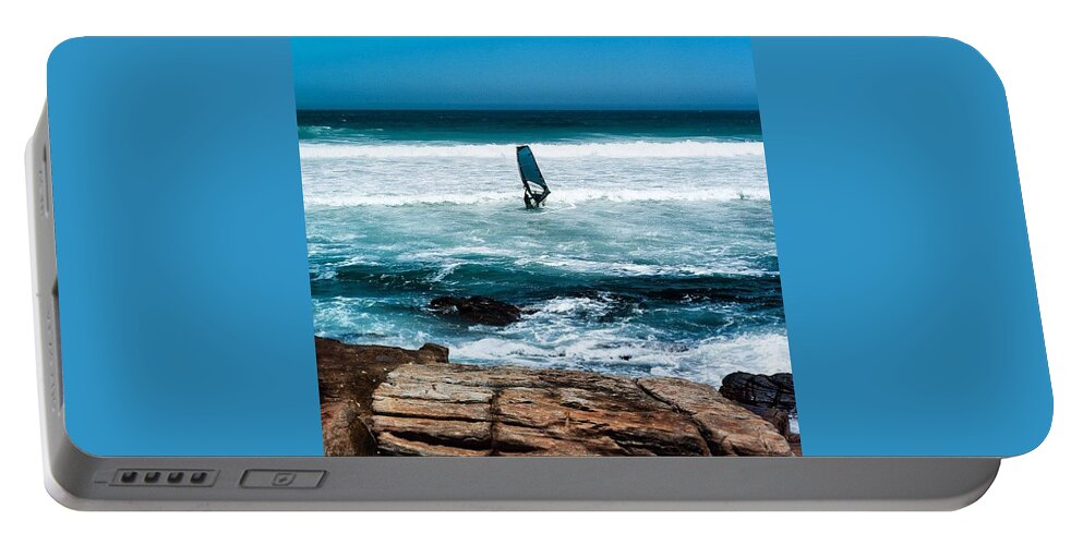  Portable Battery Charger featuring the photograph Wind Surfer by Aleck Cartwright