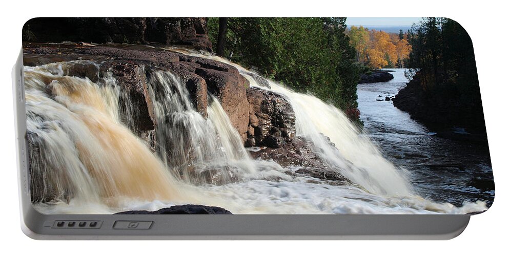 Jim Portable Battery Charger featuring the photograph Winding Falls by James Peterson