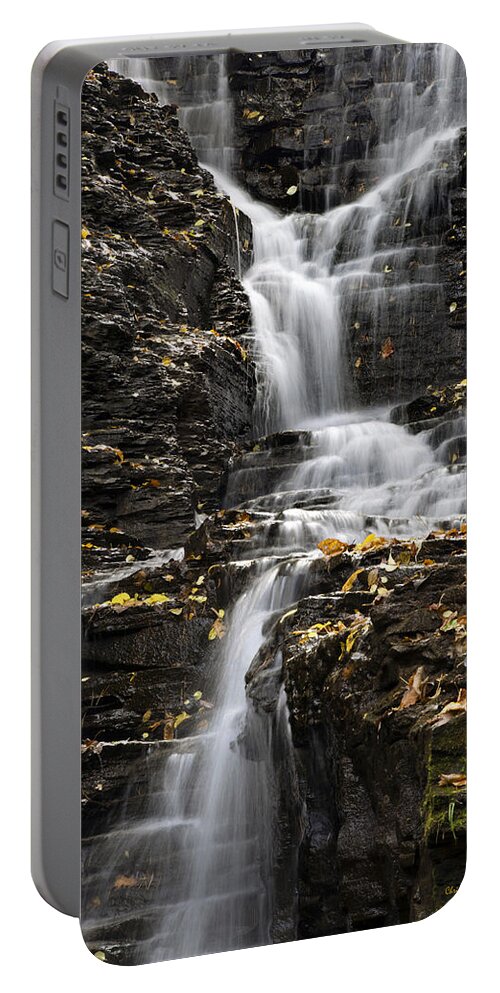 Buttermilk Falls Portable Battery Charger featuring the photograph Winding Waterfall by Christina Rollo
