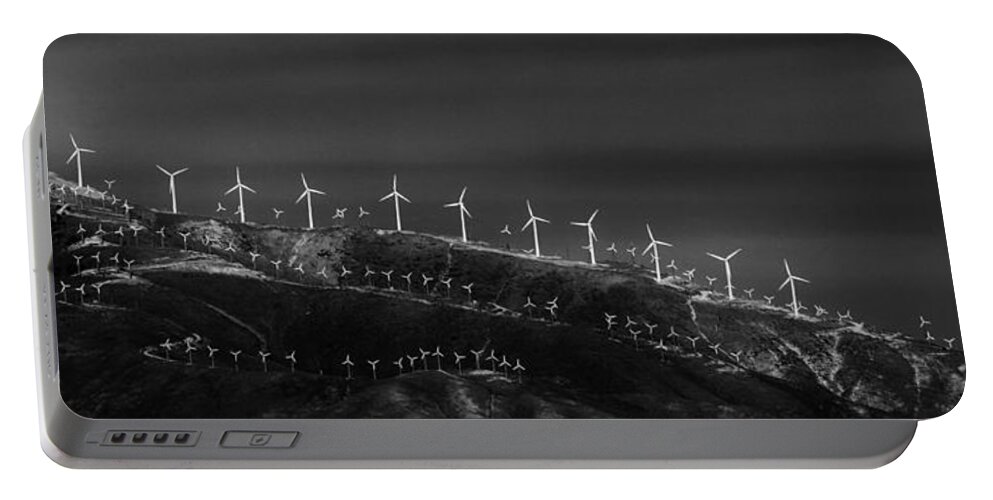 California Portable Battery Charger featuring the photograph Windmills 1 by Niels Nielsen