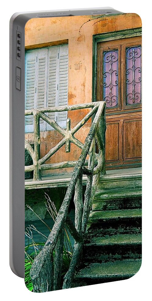 Windows Portable Battery Charger featuring the photograph Windows and Doors 25 by Maria Huntley