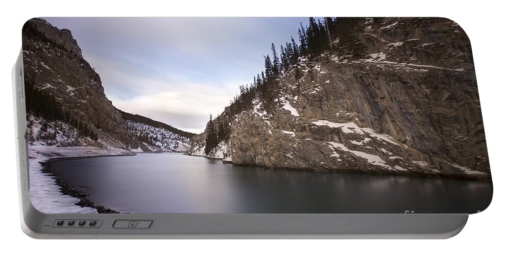 Canmore Portable Battery Charger featuring the photograph Winter Calm by Evelina Kremsdorf