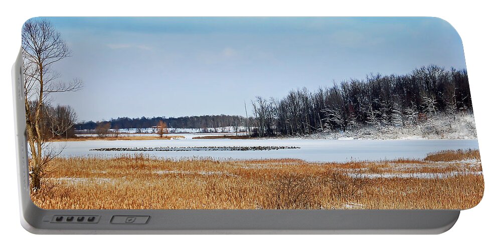 Landscape Portable Battery Charger featuring the photograph Winter Escape by Aimee L Maher ALM GALLERY