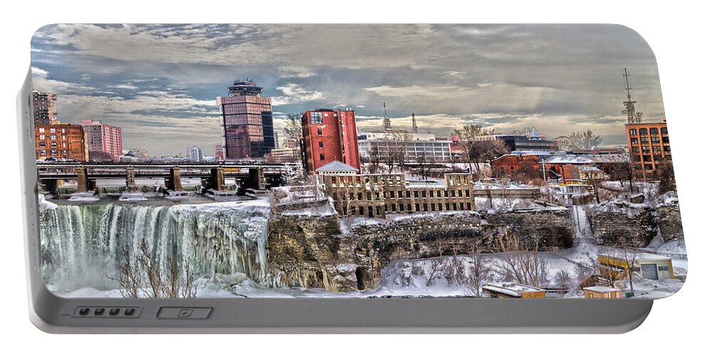 Rochester Portable Battery Charger featuring the photograph Winter in Rochester by William Norton