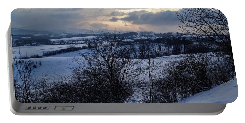 Winter Landscape Portable Battery Charger featuring the photograph Winter Landscape by Mariola Bitner