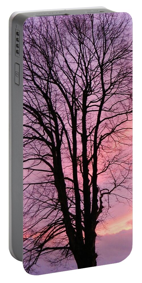 Sunset Portable Battery Charger featuring the photograph Winter Sunset by Gallery Of Hope 