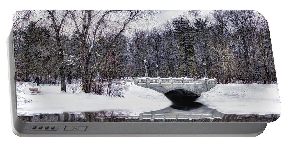 Winter Portable Battery Charger featuring the photograph Winter Walk by Skip Tribby