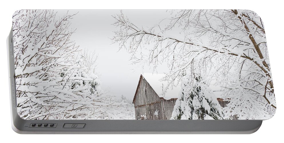 Landscapes Portable Battery Charger featuring the photograph Winter's End by Cheryl Baxter