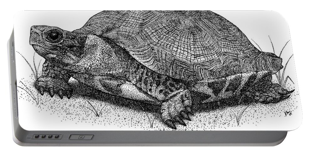 Wood Turtle Portable Battery Charger featuring the photograph Wood Turtle by Roger Hall