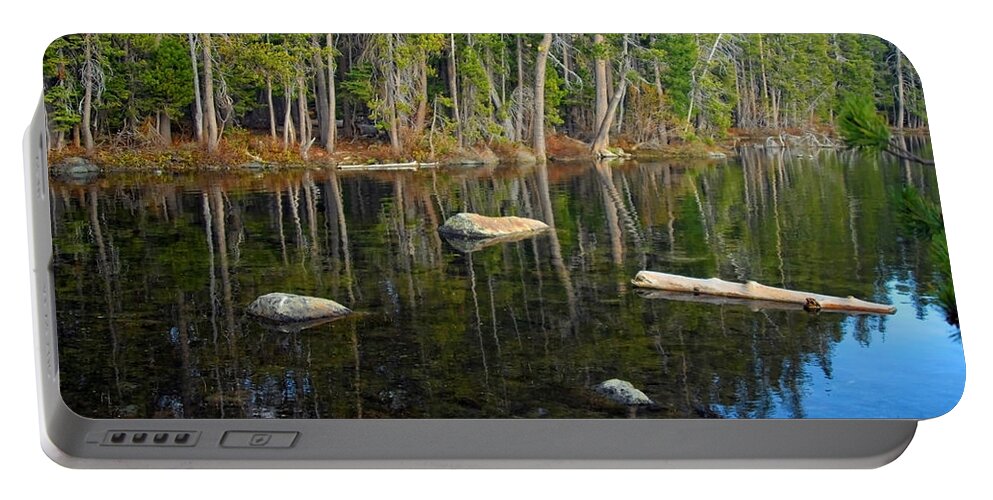 Goose Lake Portable Battery Charger featuring the photograph Woodland Waters by Donna Blackhall