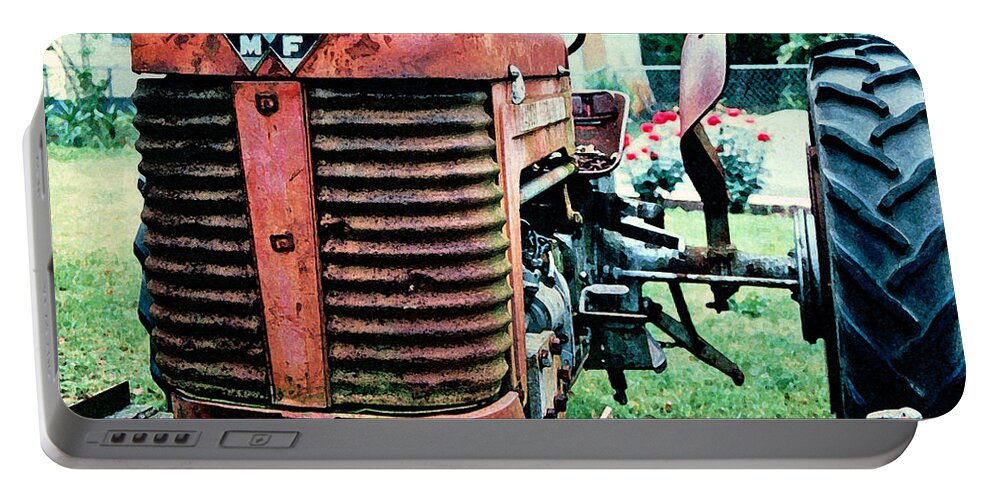 Massey Ferguson Portable Battery Charger featuring the photograph Workhorse by Patricia Greer