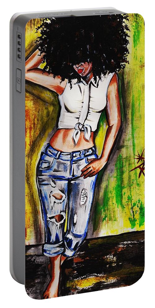 Artbyria Portable Battery Charger featuring the photograph Ya feel Me by Artist RiA