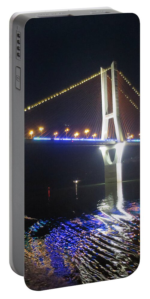 Reflection Portable Battery Charger featuring the photograph Yangtze Reflection by Rick Locke - Out of the Corner of My Eye