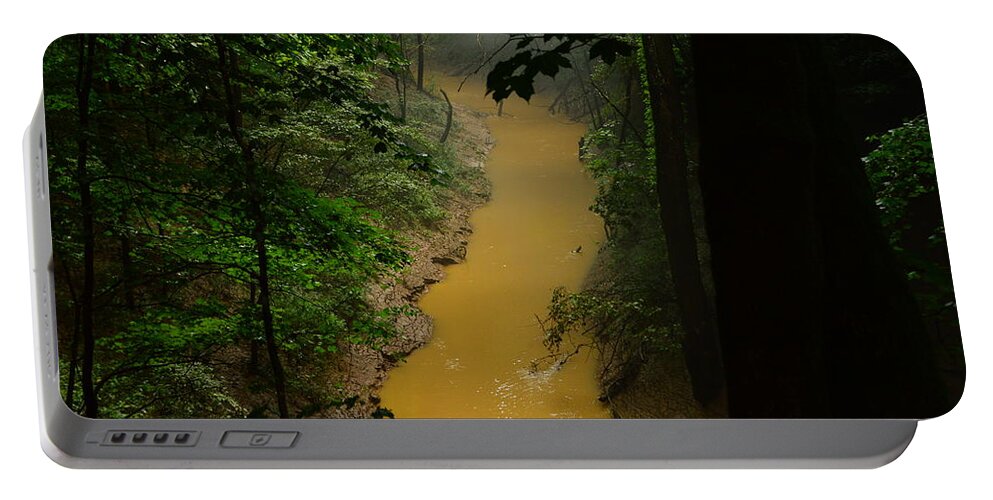  Cedar Sink Creek Portable Battery Charger featuring the photograph Hidden Cedar SInk Creek by Stacie Siemsen