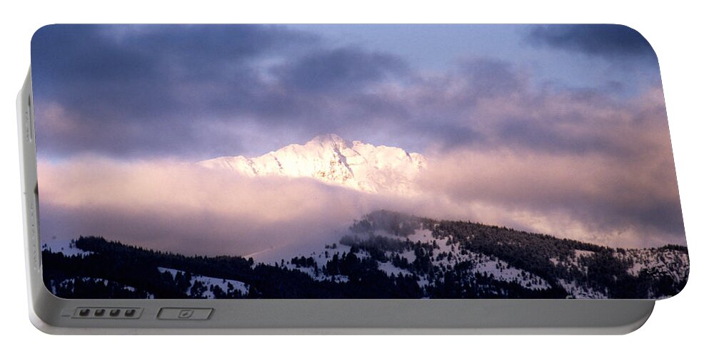Yellowstone National Park Portable Battery Charger featuring the photograph Yellowstone Morning by Sharon Elliott