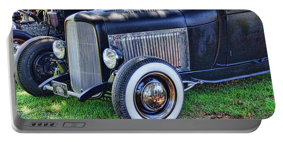  Ford Hot Rod Portable Battery Charger featuring the photograph Yesterdays Hot Rod by Ron Roberts