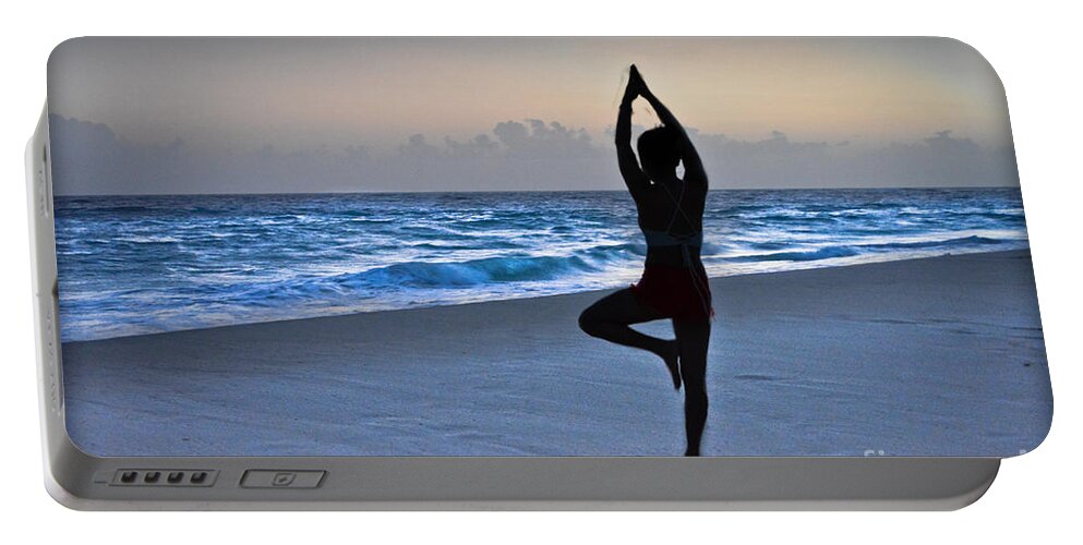 Yoga Portable Battery Charger featuring the photograph Yoga Posing by Gary Keesler