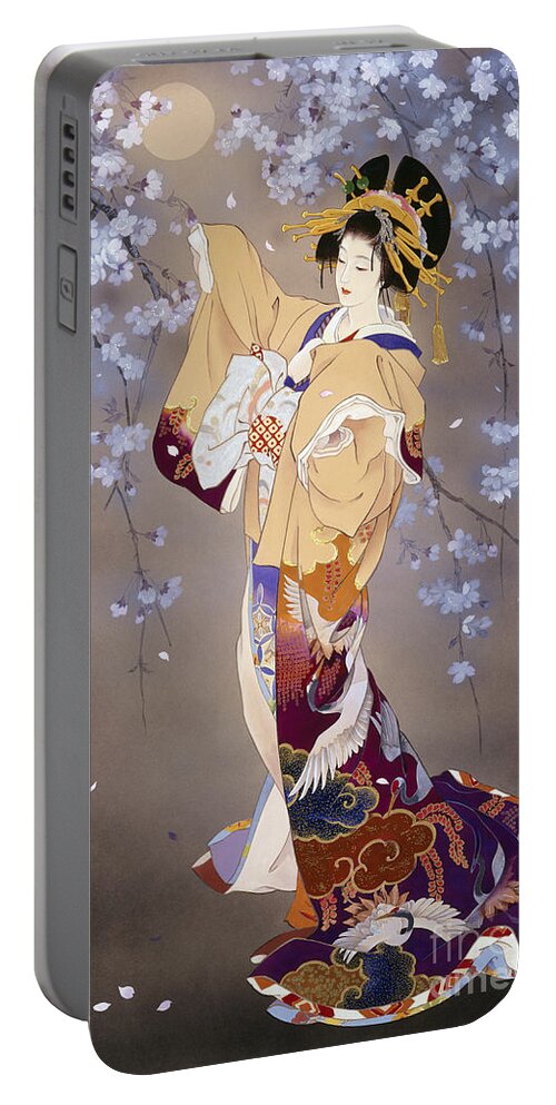 Haruyo Morita Portable Battery Charger featuring the digital art Yoi by MGL Meiklejohn Graphics Licensing