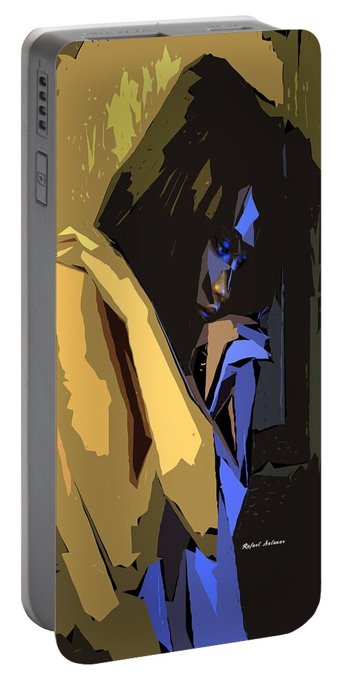 You Are Not Alone Portable Battery Charger featuring the digital art You are not alone 24 7 by Rafael Salazar
