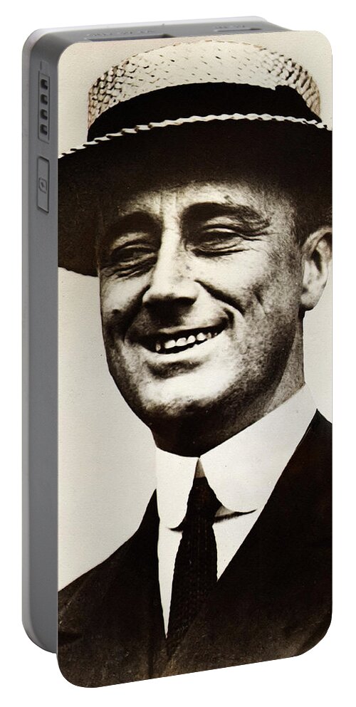 Young Franklin Roosevelt Portable Battery Charger featuring the photograph Young Franklin Roosevelt by Bill Cannon