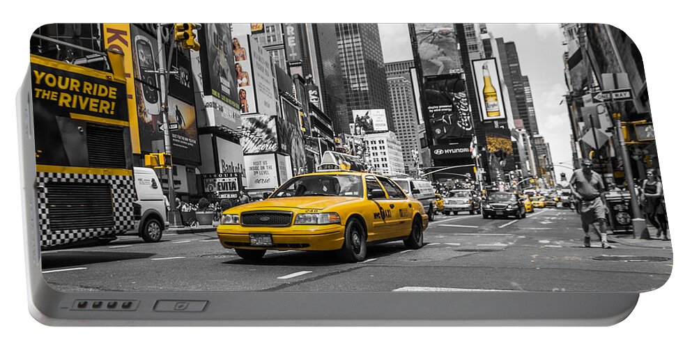 Nyc Portable Battery Charger featuring the photograph Your Ride - ck by Hannes Cmarits