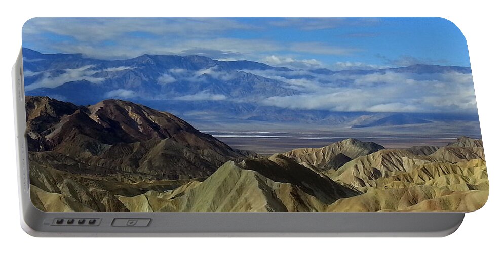 Landscape Portable Battery Charger featuring the photograph Zabriskie Point by Debbie D Anthony