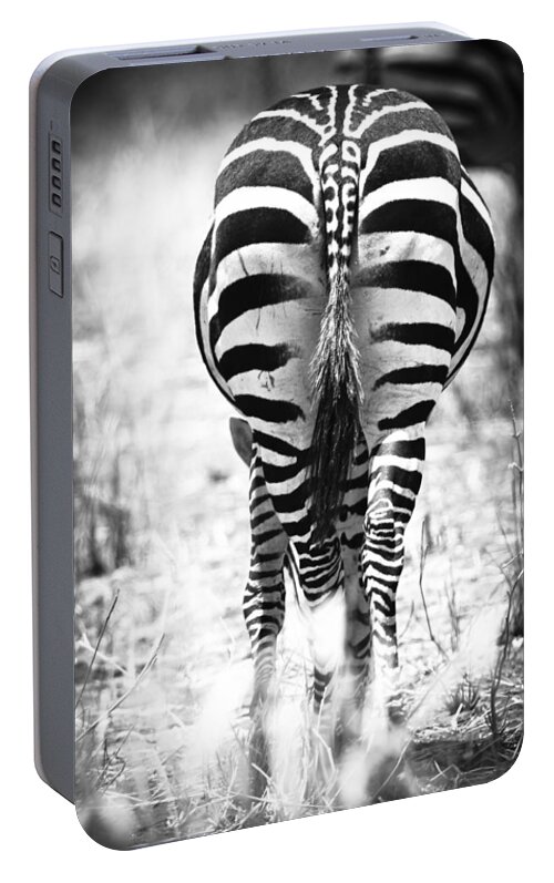 3scape Photos Portable Battery Charger featuring the photograph Zebra Butt by Adam Romanowicz