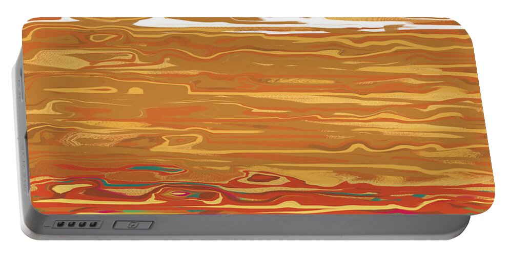 Digital Art Portable Battery Charger featuring the digital art 0145 Abstract Landscape by Chowdary V Arikatla