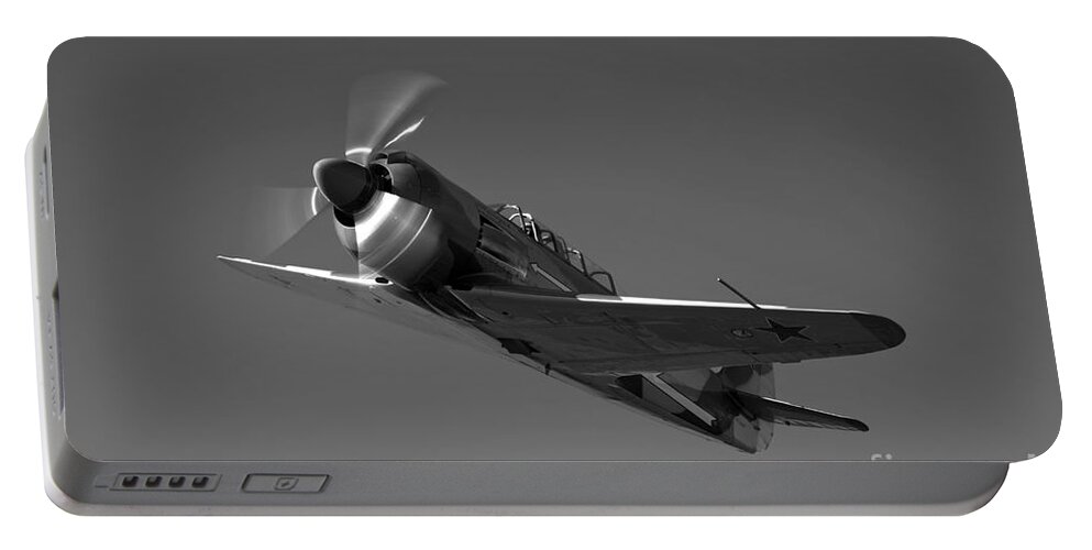 No People Portable Battery Charger featuring the photograph A Soviet Yakovlev Yak-11 Aircraft #1 by Scott Germain