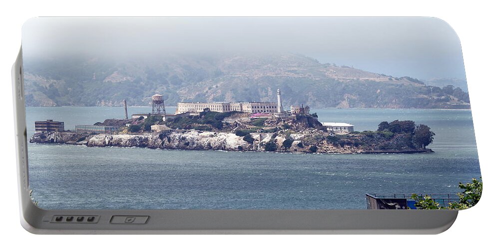 san Francisco Portable Battery Charger featuring the photograph Alcatraz #1 by Henrik Lehnerer