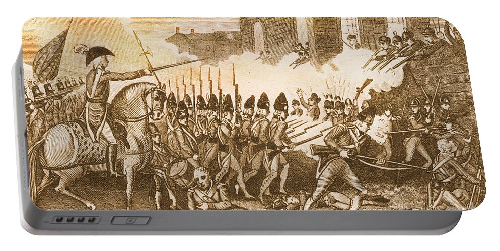 History Portable Battery Charger featuring the photograph Battle Of Concord, 1775 #1 by Photo Researchers
