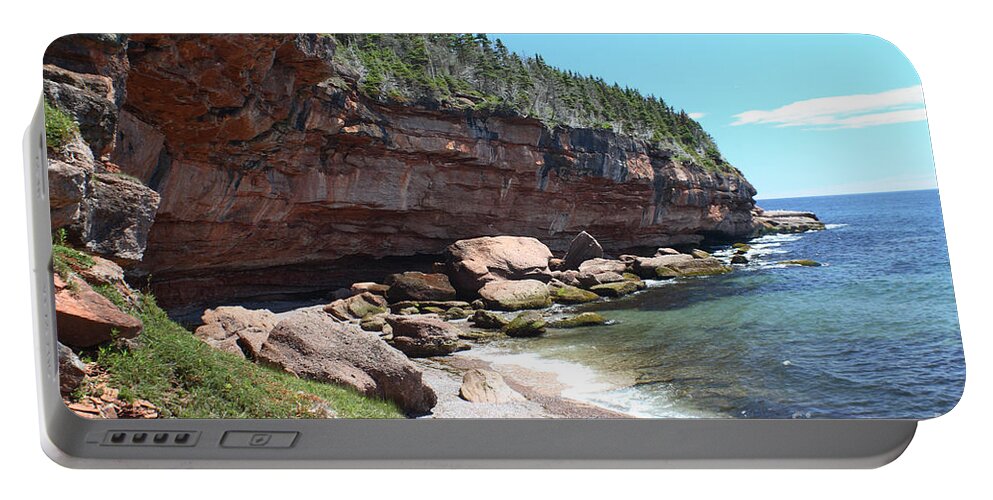 National Park Portable Battery Charger featuring the photograph Bonaventure Island, Quebec #1 by Ted Kinsman